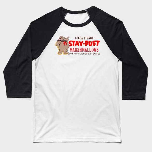 Cocoa Marshmallow Man Baseball T-Shirt by Larent